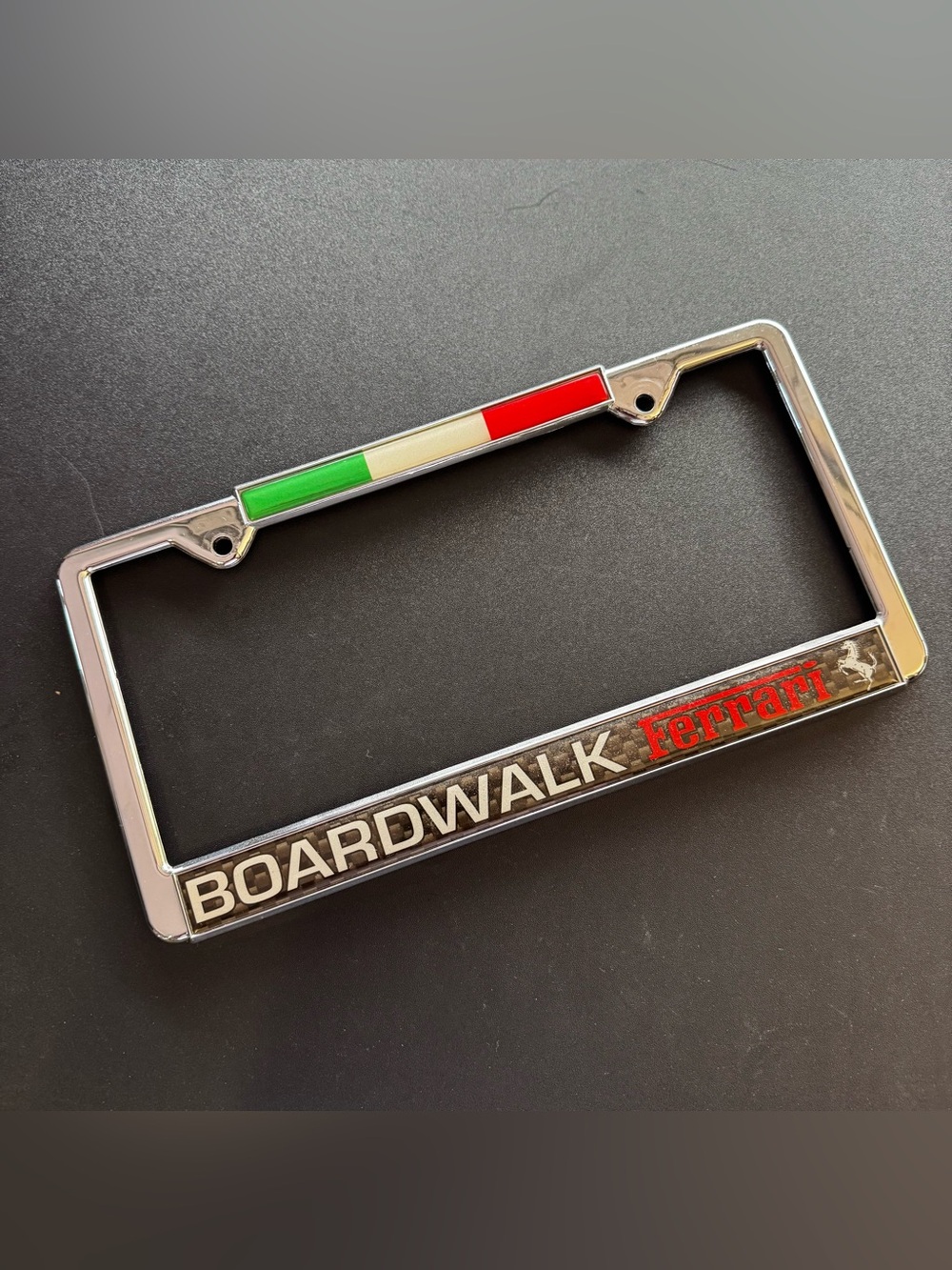 Ferrari Vintage License Plate Frame